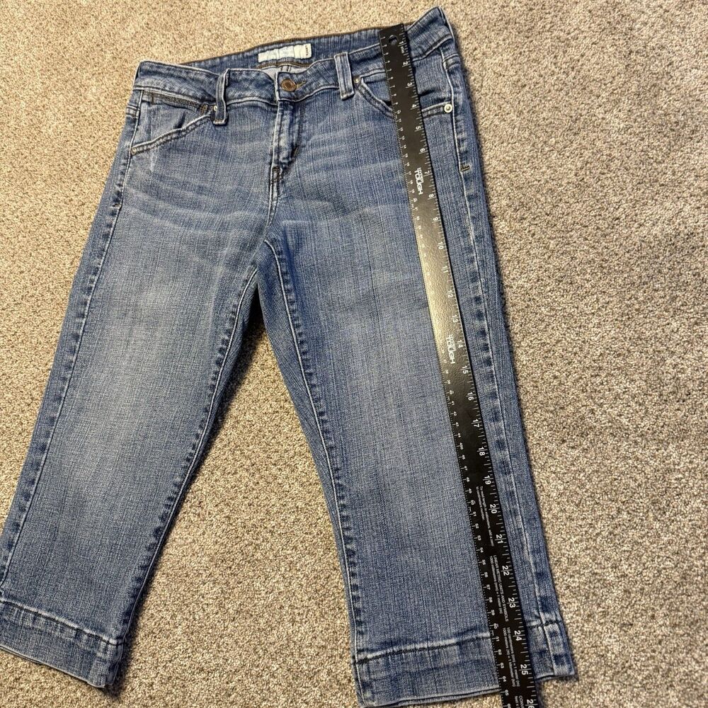 Levi's 545 Capri Jeans Women's Size 4 Medium Wash Denim Cropped Y2K Vintage 2008 - Picture 4 of 15